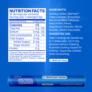 Enzymatic Mouth-Cleaning Lozenges Singles